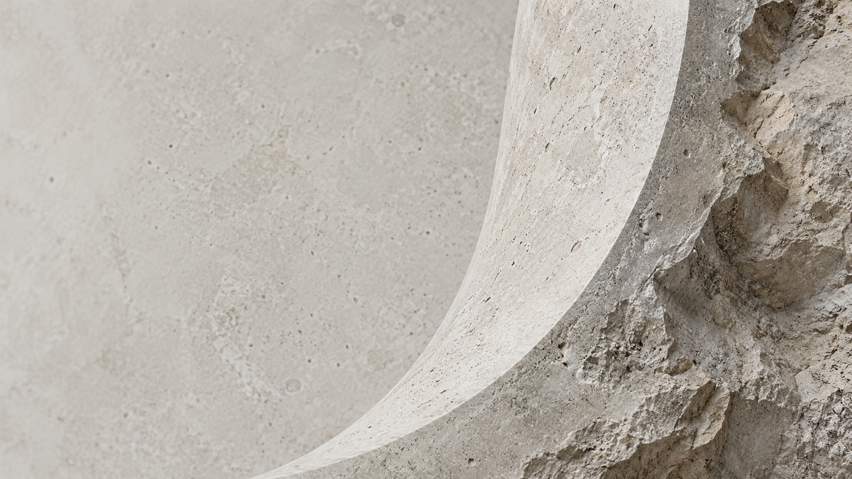 Detalle de piedra clara: materia natural y una superficie de forma contemporánea
